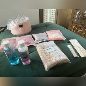 Brand new never used At home high quality waxing kit with all accessories